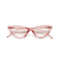 OKKIA Lectura Adriana Small Cat Eye Rosa brillantina