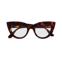 OKKIA Lectura Claudia Big Cat Eye Classic Havana